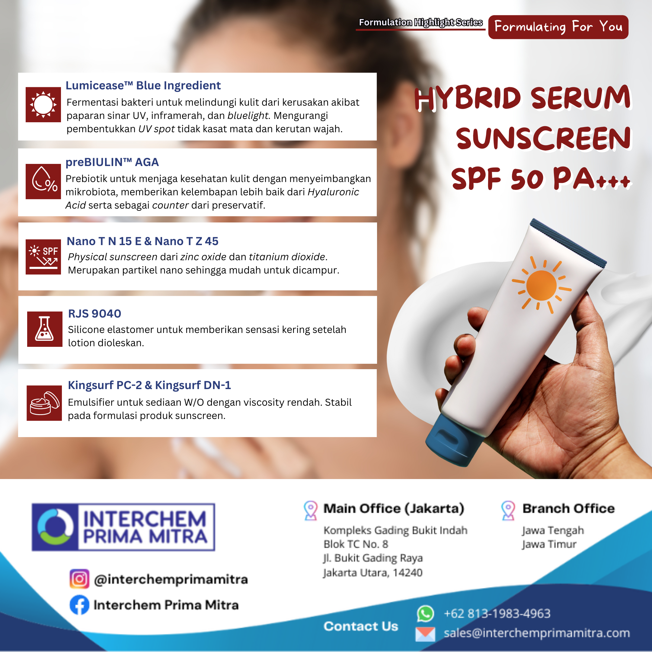 Hybrid Serum Sunscreen SPF 50 PA+++