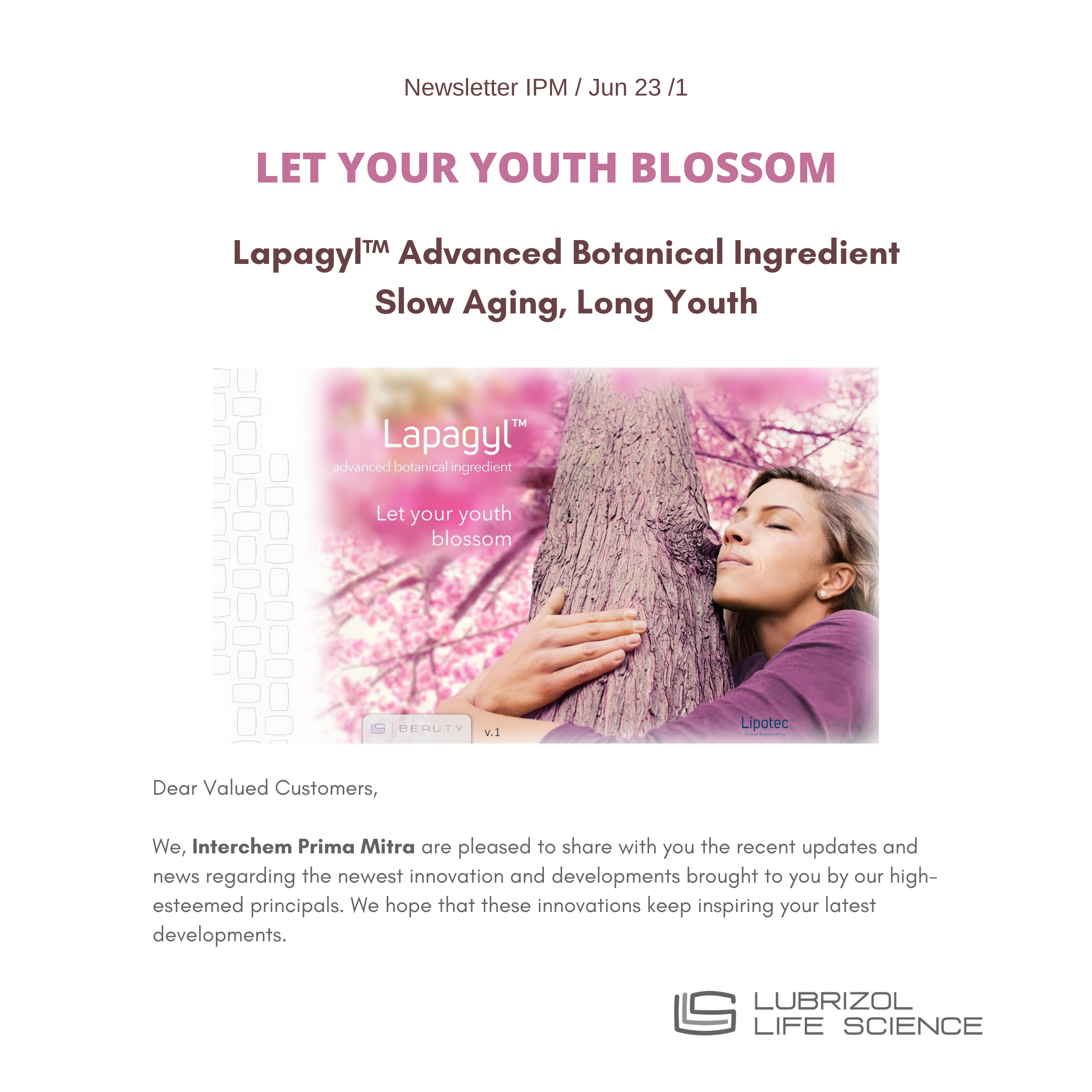 LET YOUR YOUTH BLOSSOM
