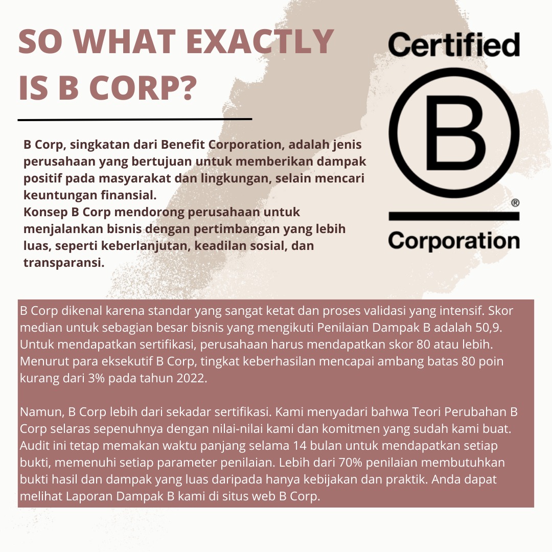 WE ARE A CERTIFIED B CORP!!