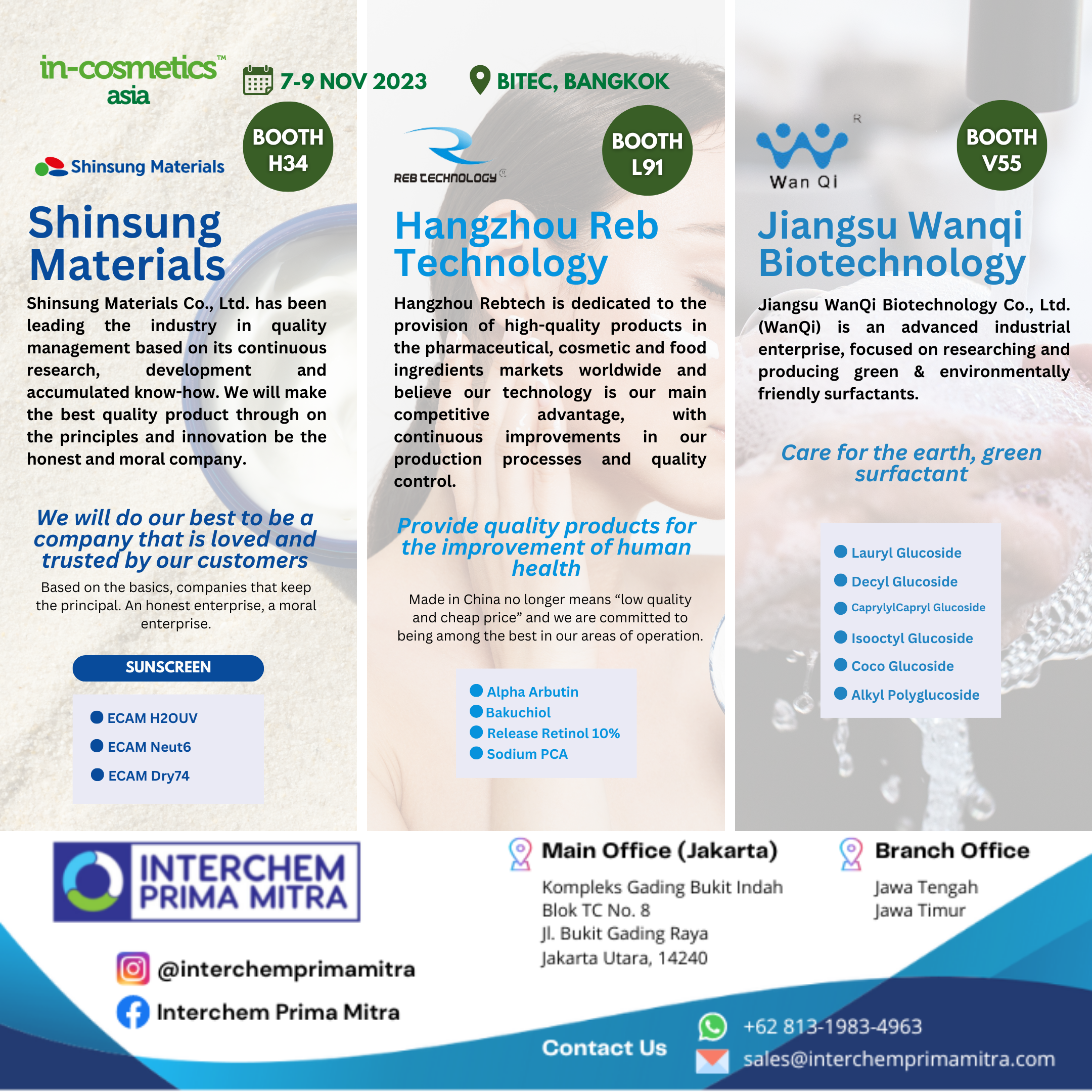 Join Us In Cosmetics Asia 2023 - Bitec - Bangkok