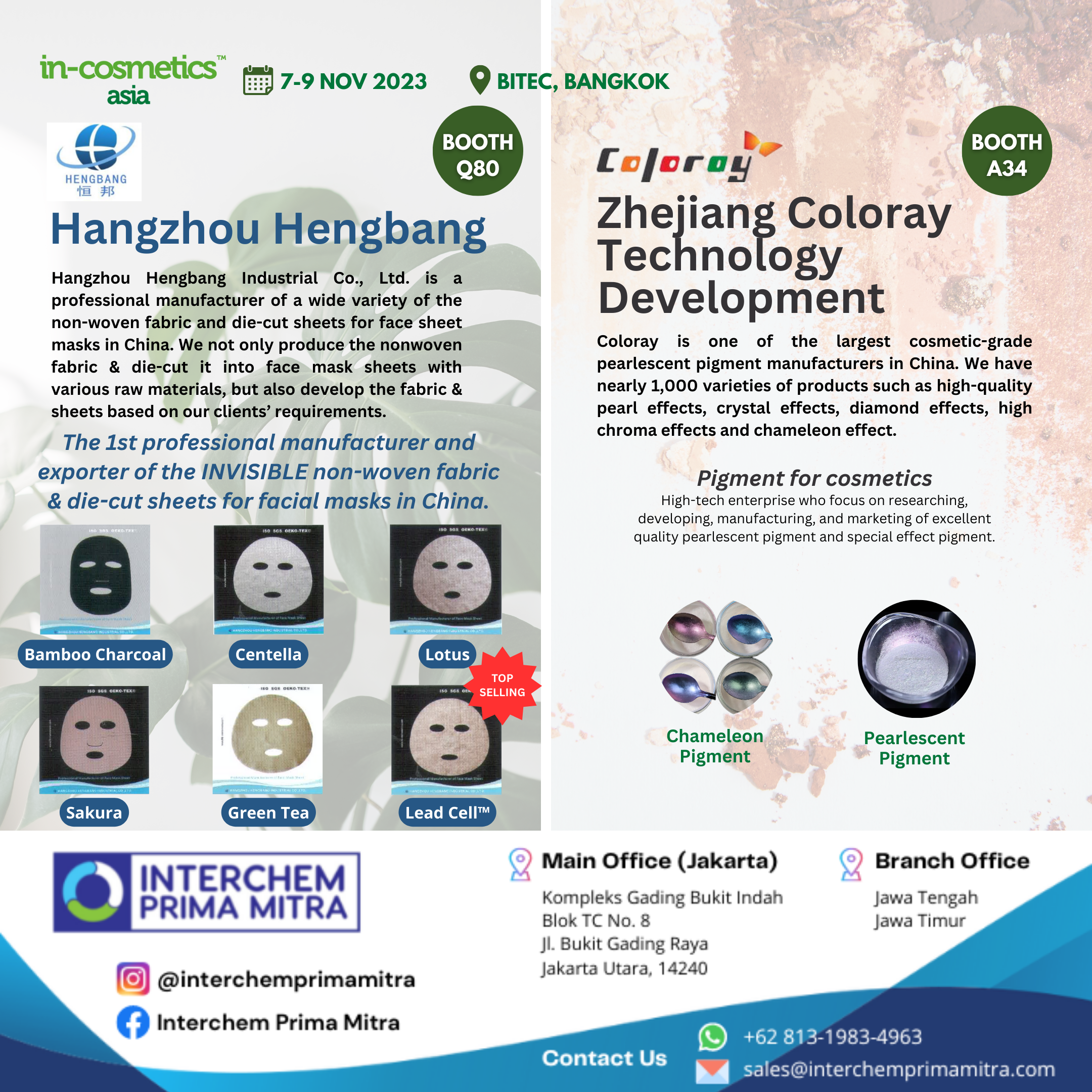 Join Us In Cosmetics Asia 2023 - Bitec - Bangkok