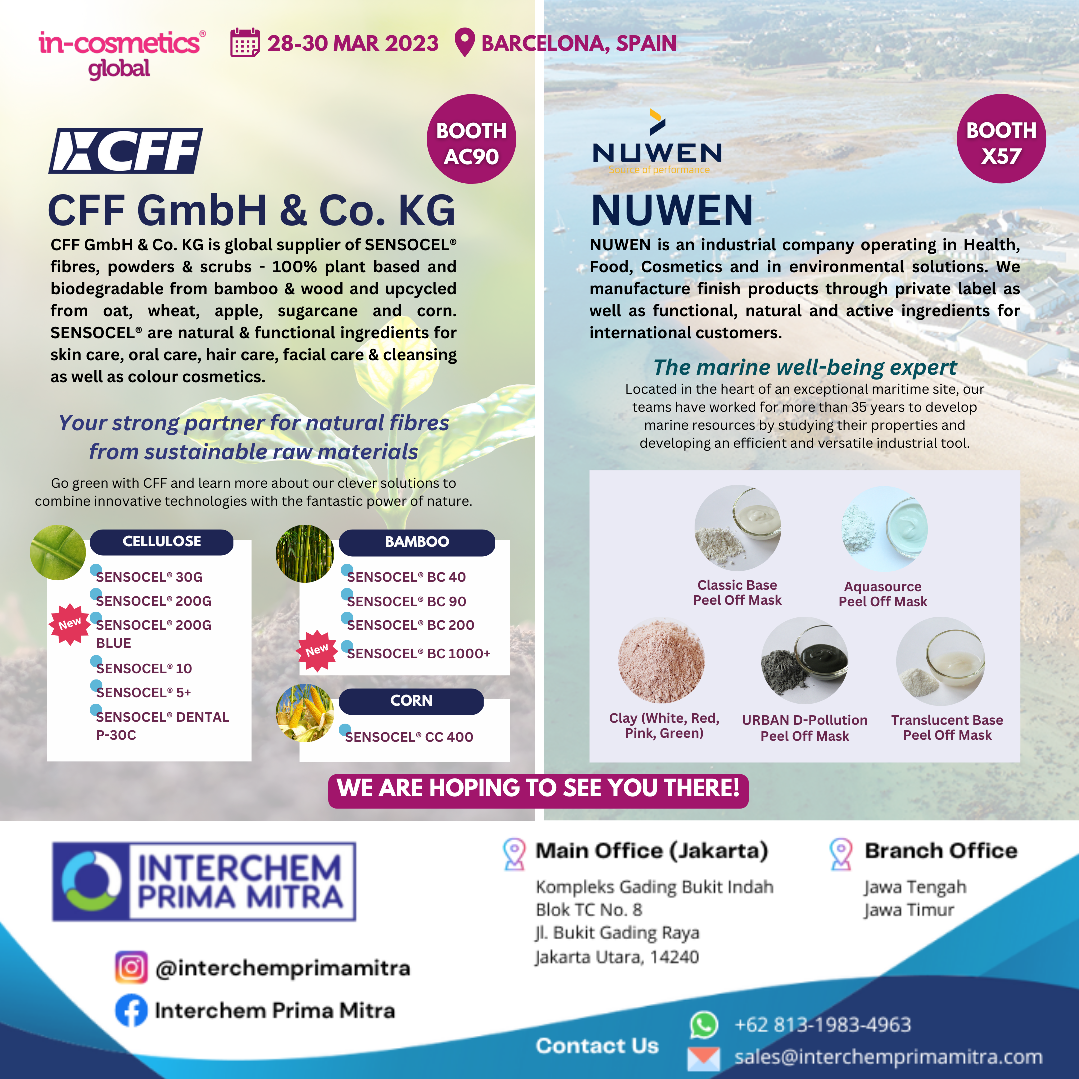JOIN US IN-COS BARCELONA 2023 : CFF GmbH & Co. KG & NUWEN