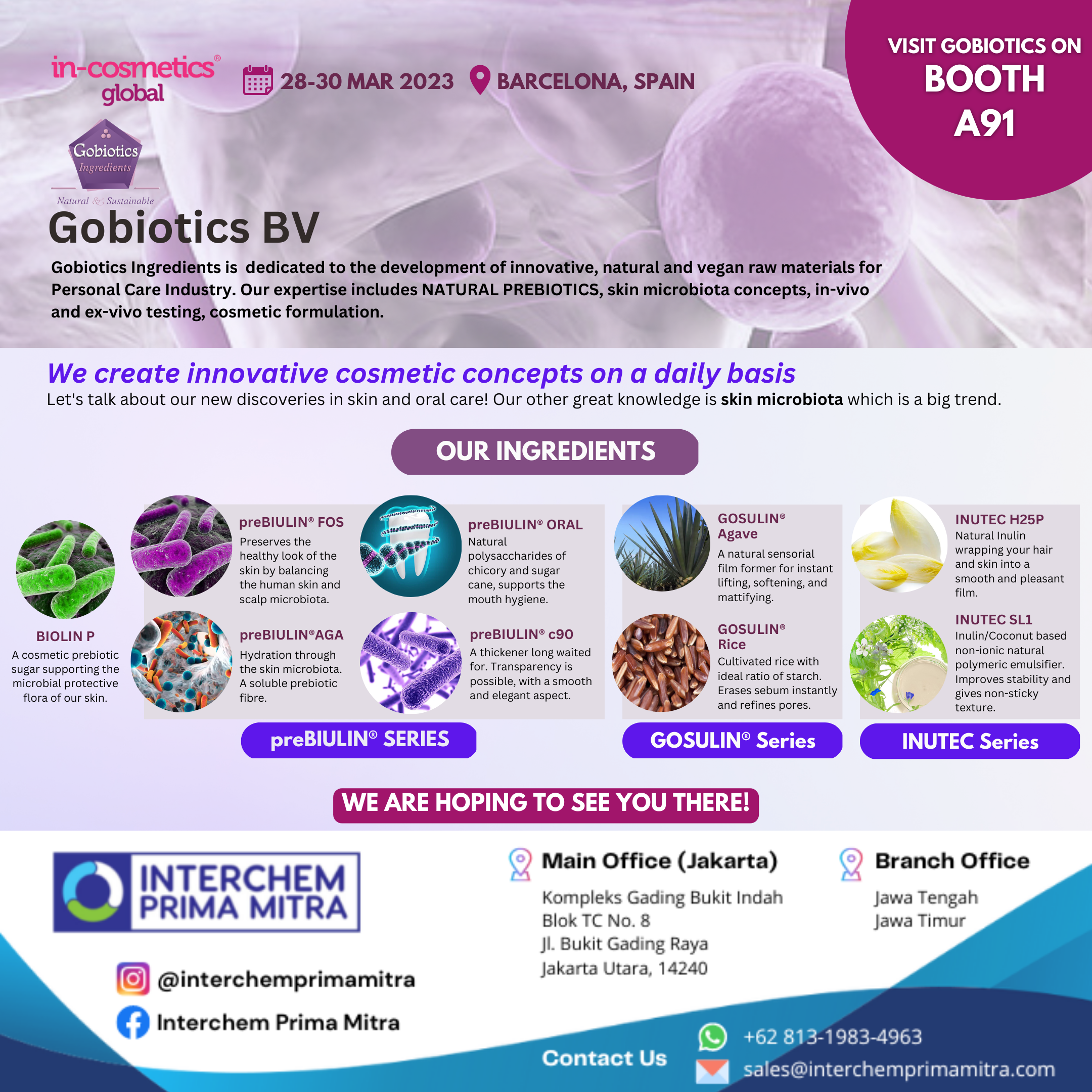 JOIN US IN-COS BARCELONA 2023 GOBIOTICS