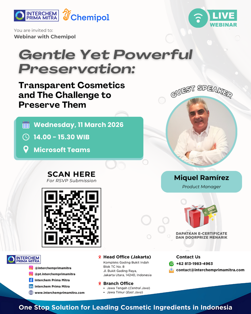 Webinar Chemipol 2026 - Gentle Yet Powerful Preservation